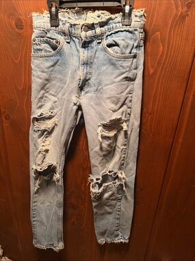 Levi's Light Blue Ripped Skinny Jeans